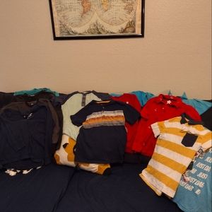 Bundle of size 8 boys shirts
